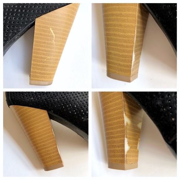 Qupid Peep Toe Cut Out Ankle Booties - Picture 10 of 10